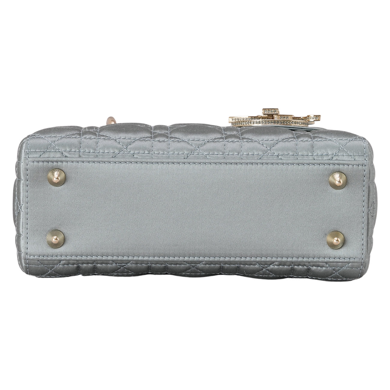 CHRISTIAN DIOR(USED)디올 새틴 레이디디올 스몰 백